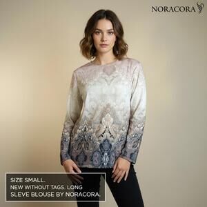 Noracora Small Size Long Sleeve Blouse New Without Tags